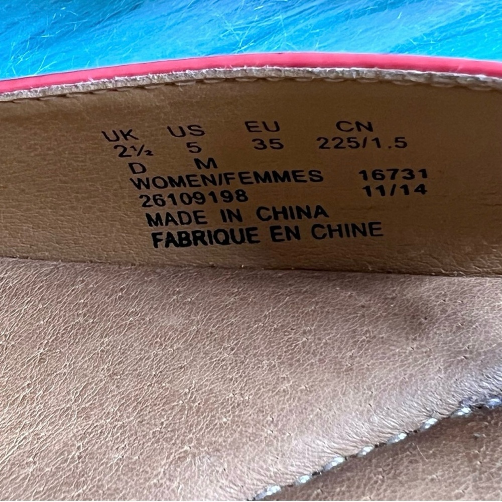 Clarks Artisan Patent LEATHER Coral Slingback Open Toe Wedge Sandals Women’s 5 - Picture 9 of 12